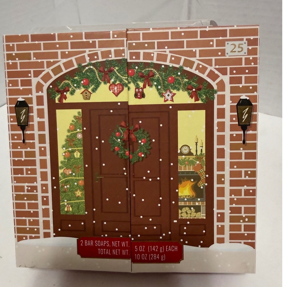 CST Cranberry Vanilla Christmas Soap Gift Set 2 Bars Holiday Decor Older Stock